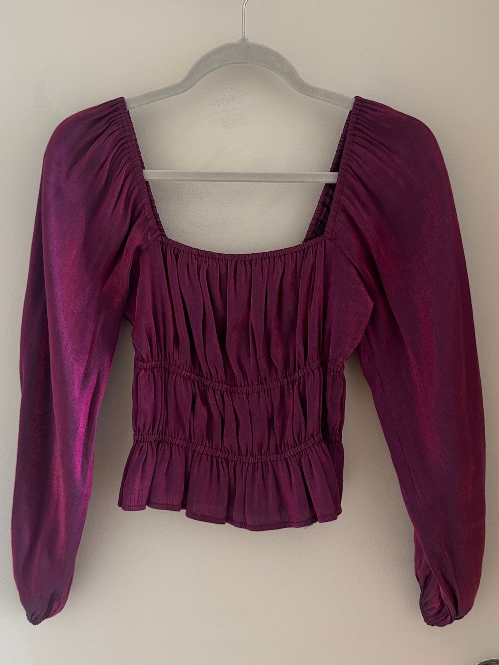 Adelyn Rae Remy Ruched Blouse - Picture 3 of 5